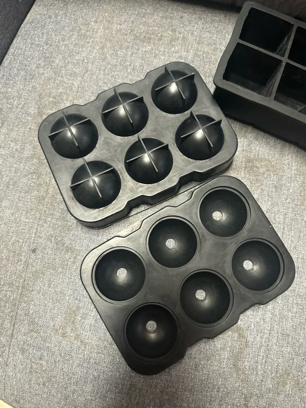 Adoric Ice Cube Trays Silicone Set of 2